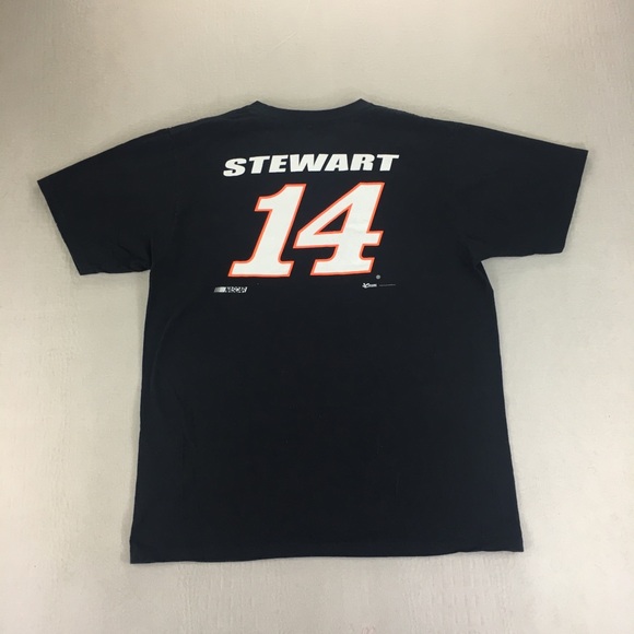 Tony Stewart #14 Nascar 2012 Uniform T Shirt Men’s Size L Mobil Bass Pro Shops - Picture 5 of 14